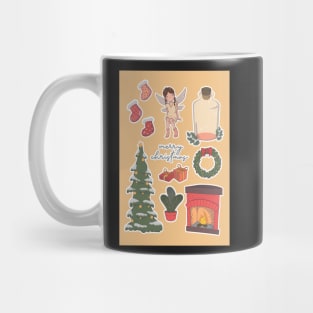 Sticker Set Fairy Christmas Bottle Mug